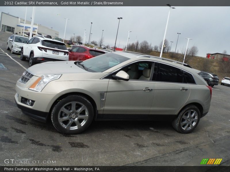 Gold Mist Metallic / Shale/Brownstone 2012 Cadillac SRX Performance