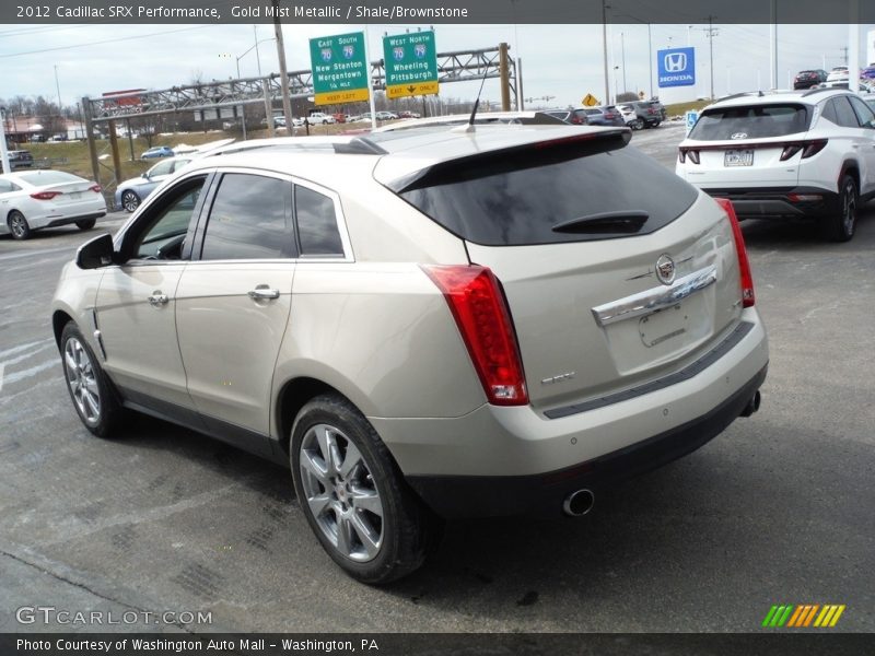 Gold Mist Metallic / Shale/Brownstone 2012 Cadillac SRX Performance