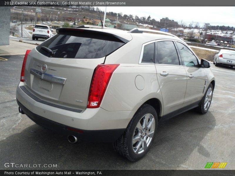 Gold Mist Metallic / Shale/Brownstone 2012 Cadillac SRX Performance
