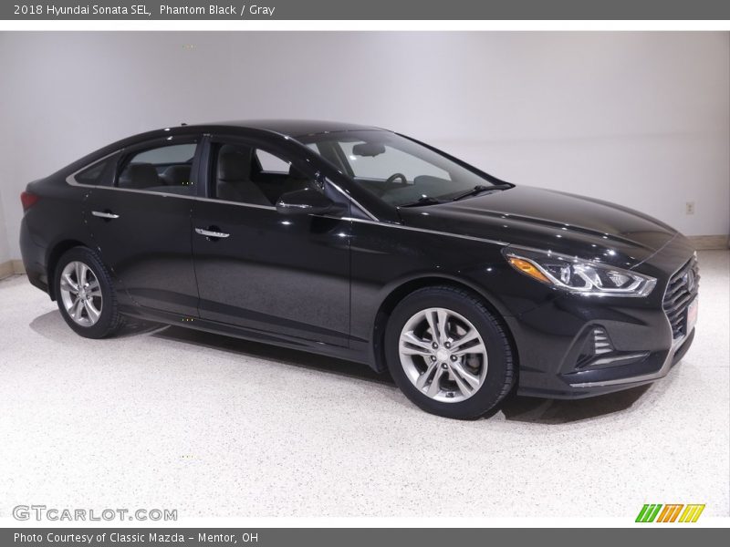 Phantom Black / Gray 2018 Hyundai Sonata SEL