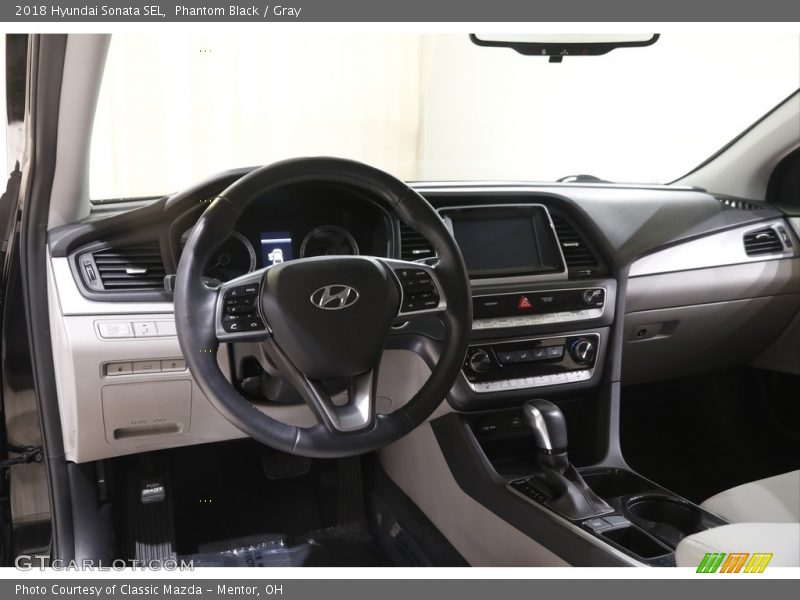 Phantom Black / Gray 2018 Hyundai Sonata SEL