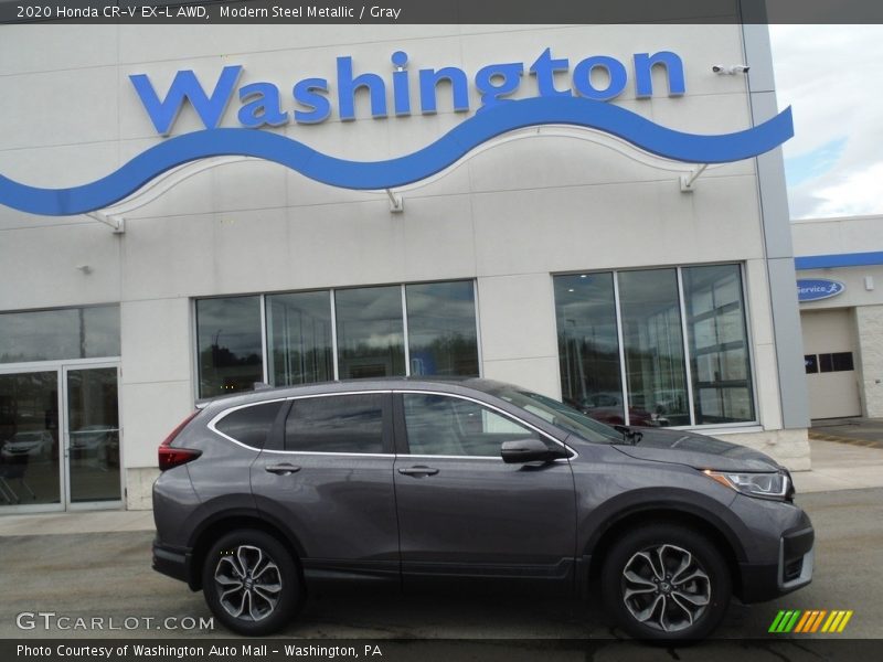 Modern Steel Metallic / Gray 2020 Honda CR-V EX-L AWD