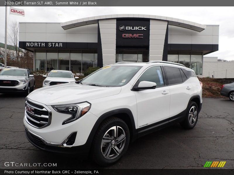 Summit White / Jet Black 2020 GMC Terrain SLT AWD