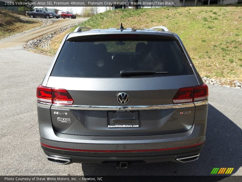 Platinum Gray Metallic / Mauro Brown/Titan Black 2021 Volkswagen Atlas SEL Premium 4Motion