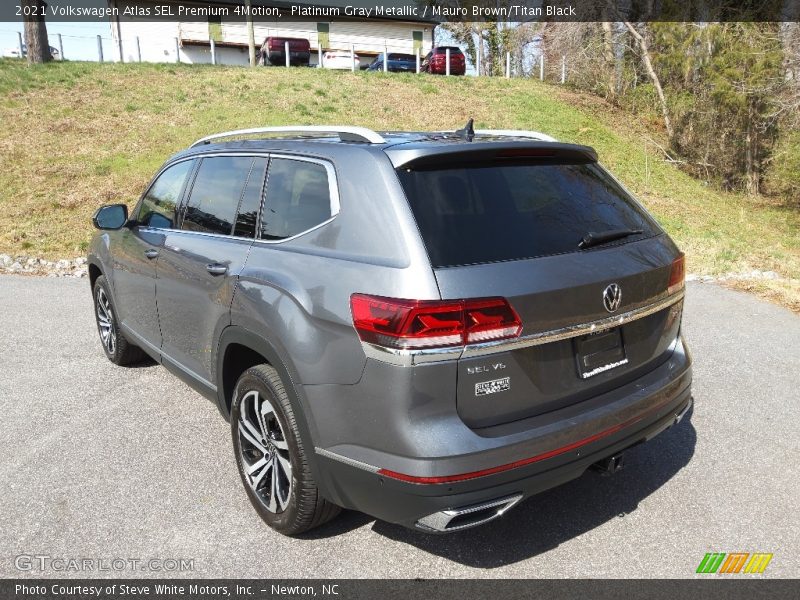 Platinum Gray Metallic / Mauro Brown/Titan Black 2021 Volkswagen Atlas SEL Premium 4Motion