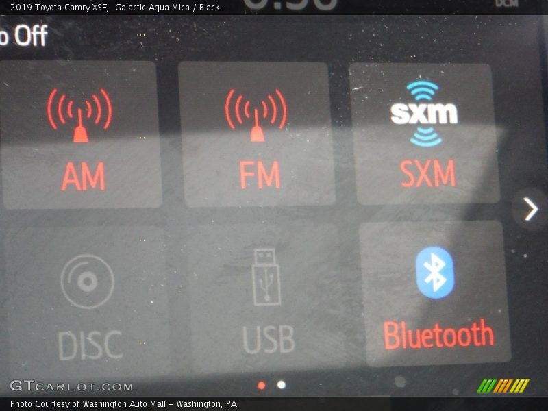 Galactic Aqua Mica / Black 2019 Toyota Camry XSE