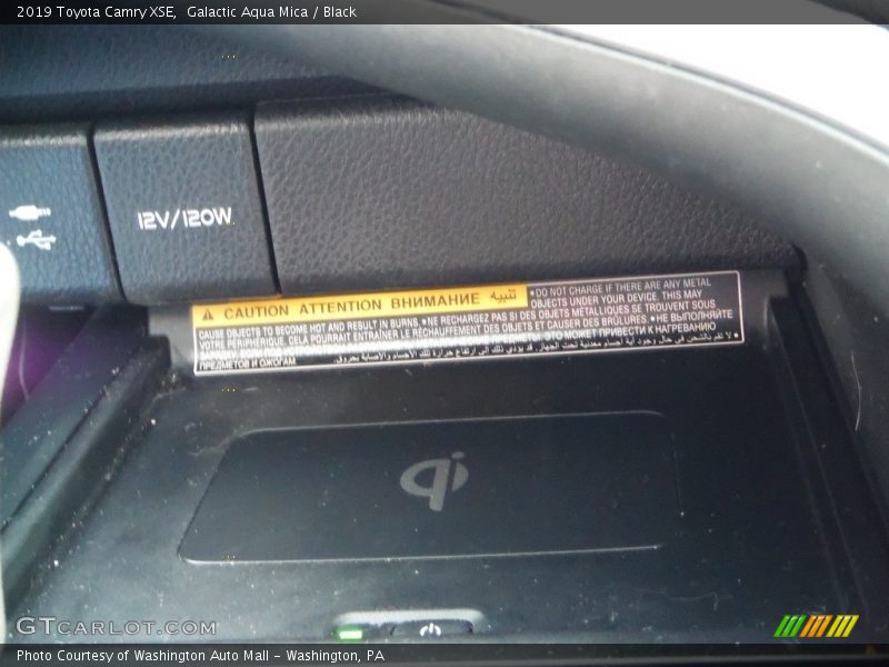 Galactic Aqua Mica / Black 2019 Toyota Camry XSE