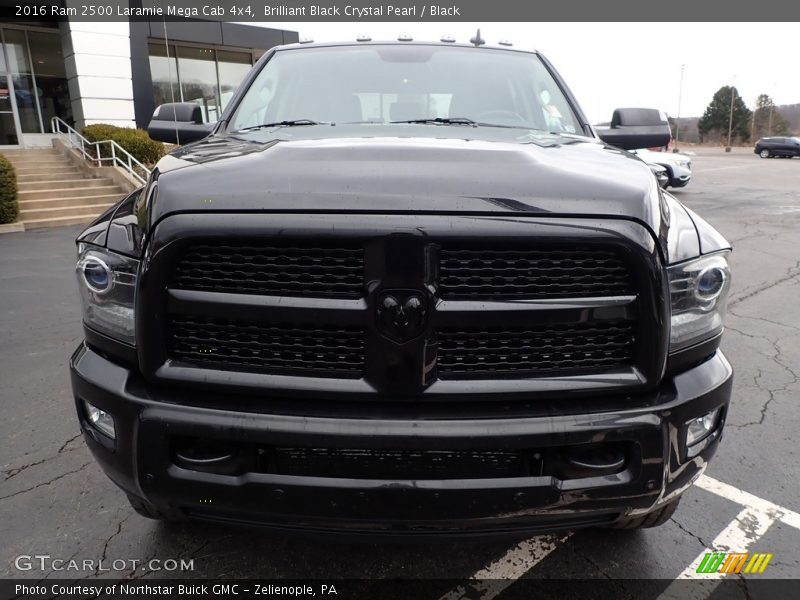 Brilliant Black Crystal Pearl / Black 2016 Ram 2500 Laramie Mega Cab 4x4