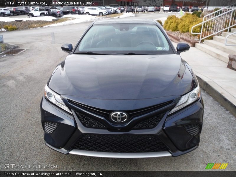 Galactic Aqua Mica / Black 2019 Toyota Camry XSE