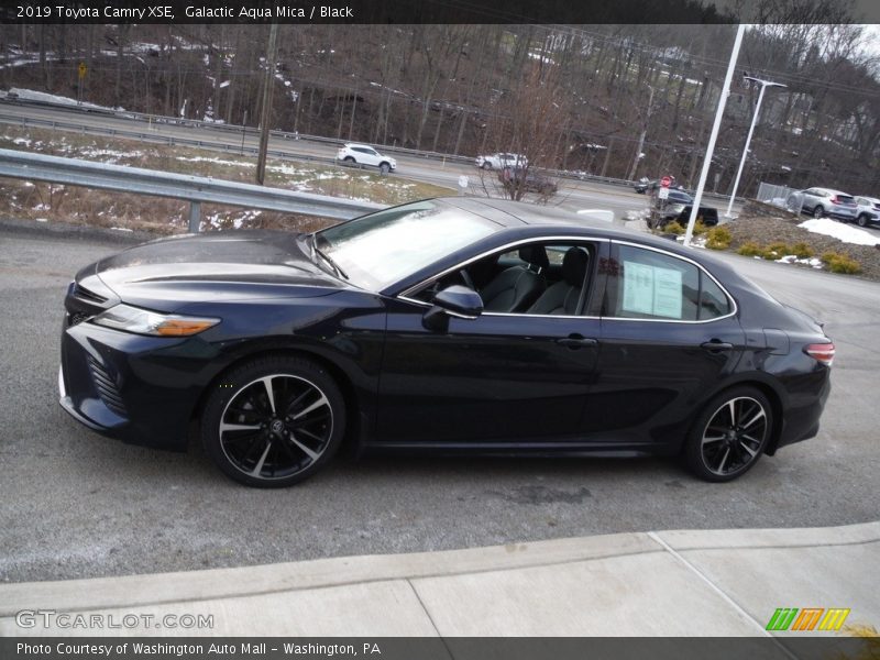 Galactic Aqua Mica / Black 2019 Toyota Camry XSE