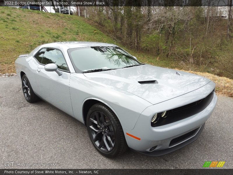 Front 3/4 View of 2022 Challenger SXT Blacktop