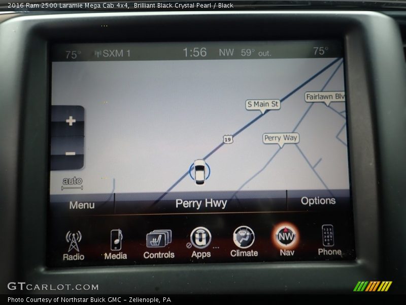 Navigation of 2016 2500 Laramie Mega Cab 4x4