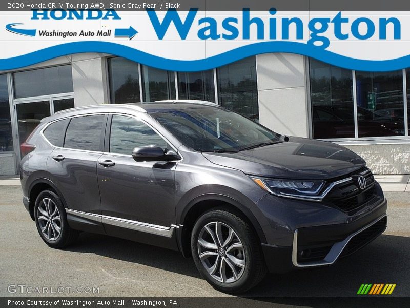 Sonic Gray Pearl / Black 2020 Honda CR-V Touring AWD