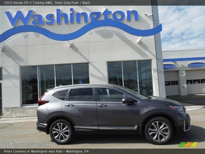 Sonic Gray Pearl / Black 2020 Honda CR-V Touring AWD