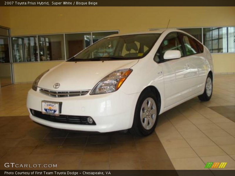 Super White / Bisque Beige 2007 Toyota Prius Hybrid