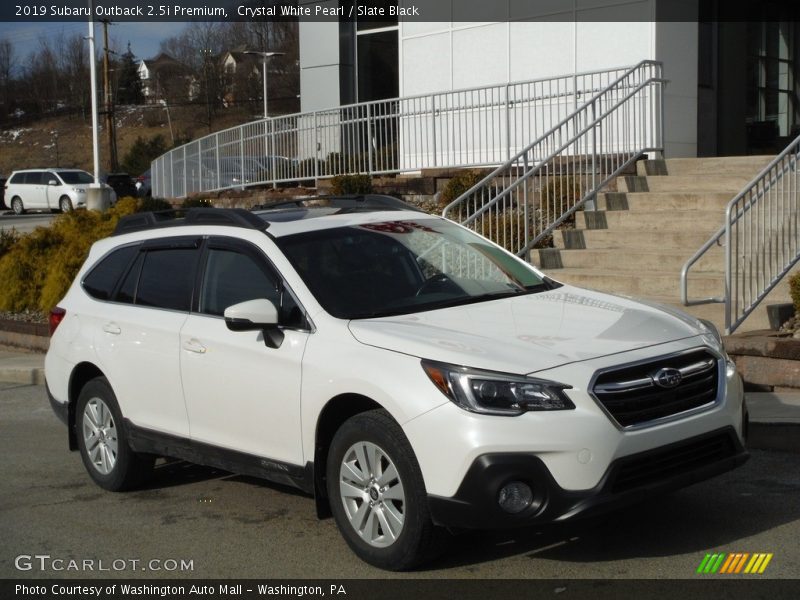 Crystal White Pearl / Slate Black 2019 Subaru Outback 2.5i Premium