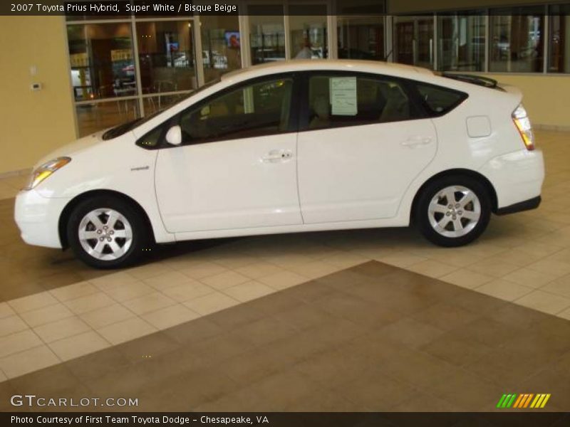 Super White / Bisque Beige 2007 Toyota Prius Hybrid
