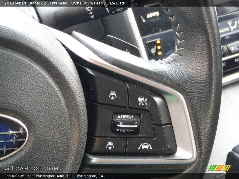 Crystal White Pearl / Slate Black 2019 Subaru Outback 2.5i Premium