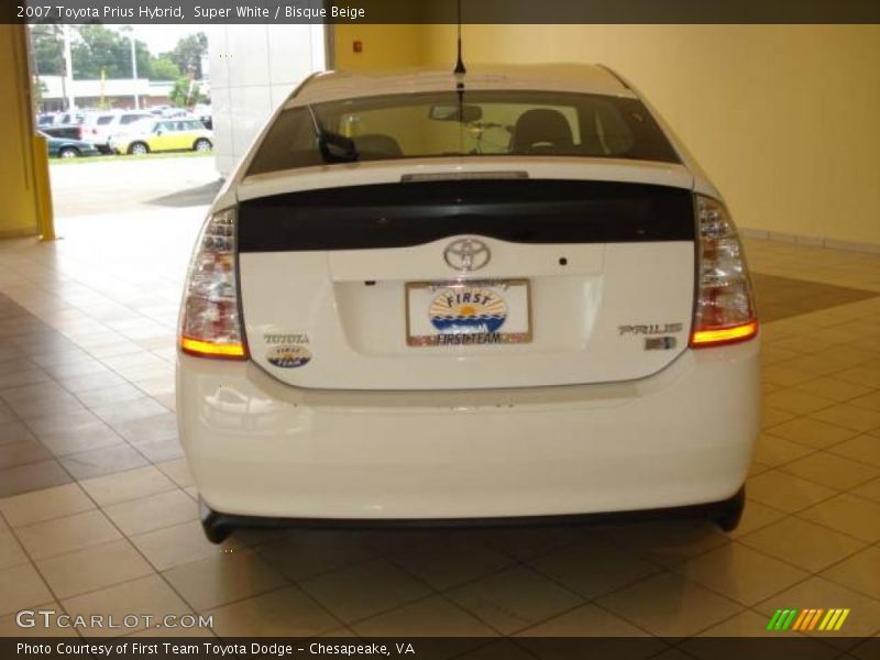 Super White / Bisque Beige 2007 Toyota Prius Hybrid