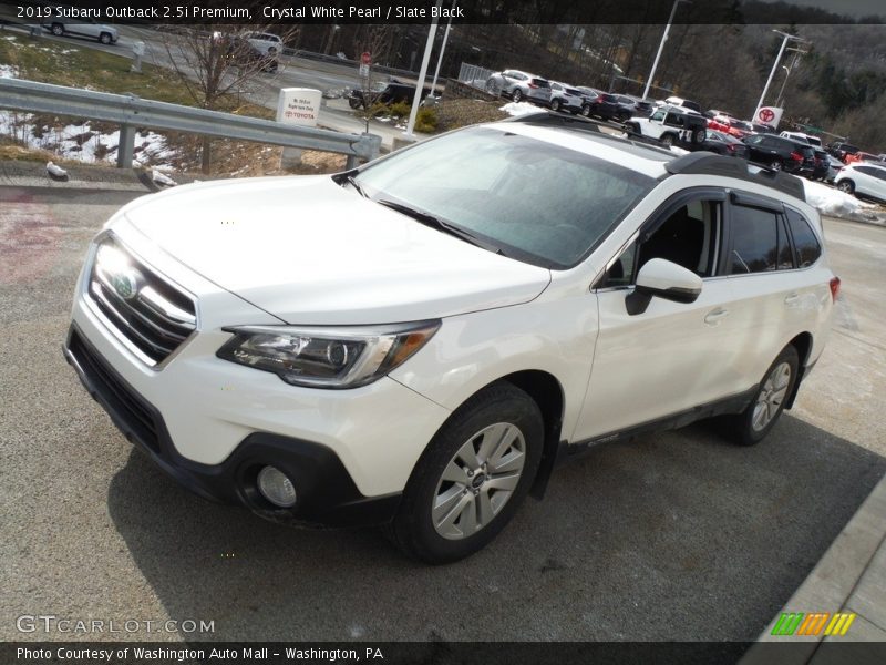 Crystal White Pearl / Slate Black 2019 Subaru Outback 2.5i Premium