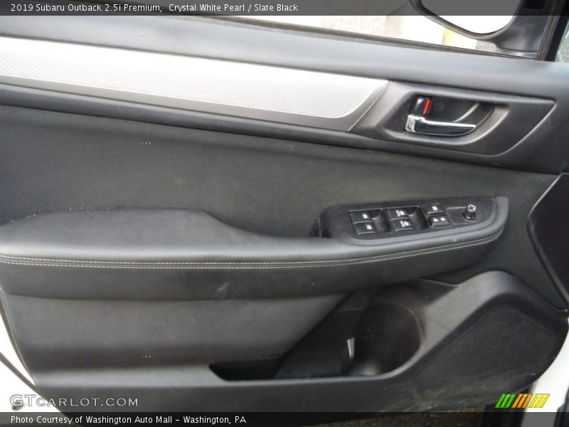 Crystal White Pearl / Slate Black 2019 Subaru Outback 2.5i Premium