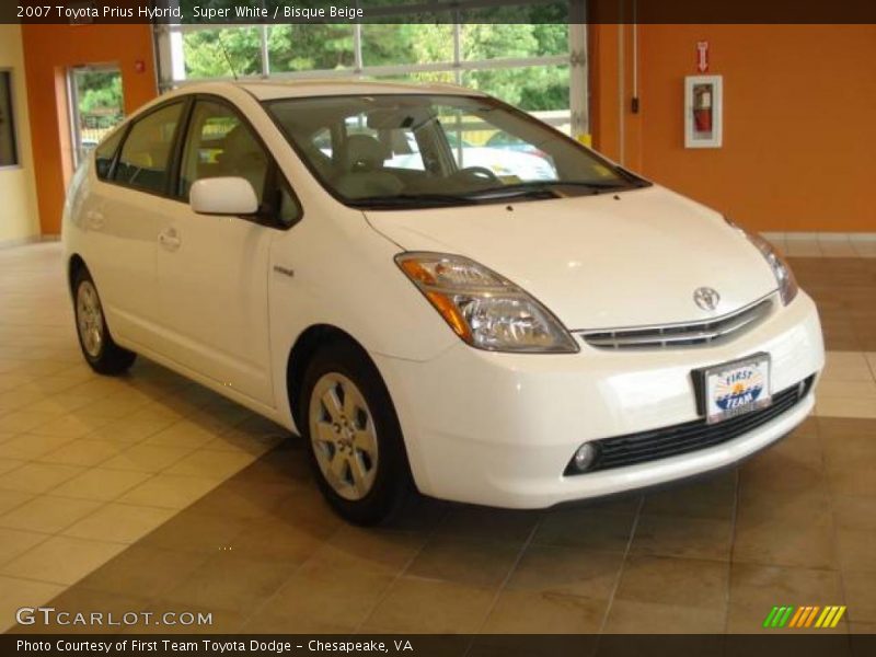 Super White / Bisque Beige 2007 Toyota Prius Hybrid