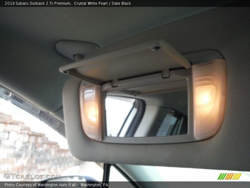 Crystal White Pearl / Slate Black 2019 Subaru Outback 2.5i Premium