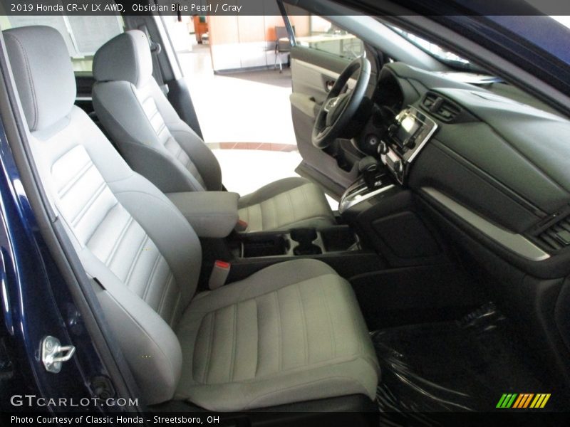 Obsidian Blue Pearl / Gray 2019 Honda CR-V LX AWD