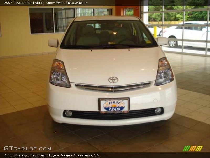 Super White / Bisque Beige 2007 Toyota Prius Hybrid