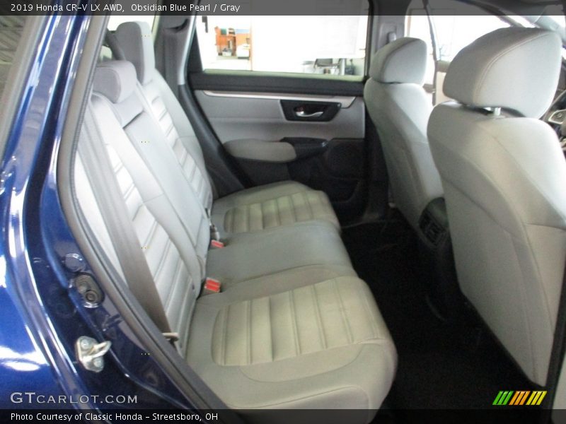Obsidian Blue Pearl / Gray 2019 Honda CR-V LX AWD