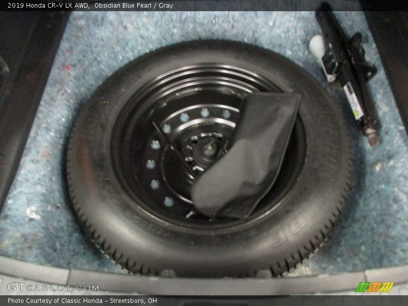 Obsidian Blue Pearl / Gray 2019 Honda CR-V LX AWD