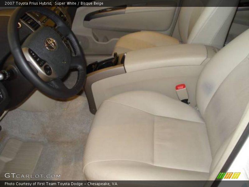 Super White / Bisque Beige 2007 Toyota Prius Hybrid