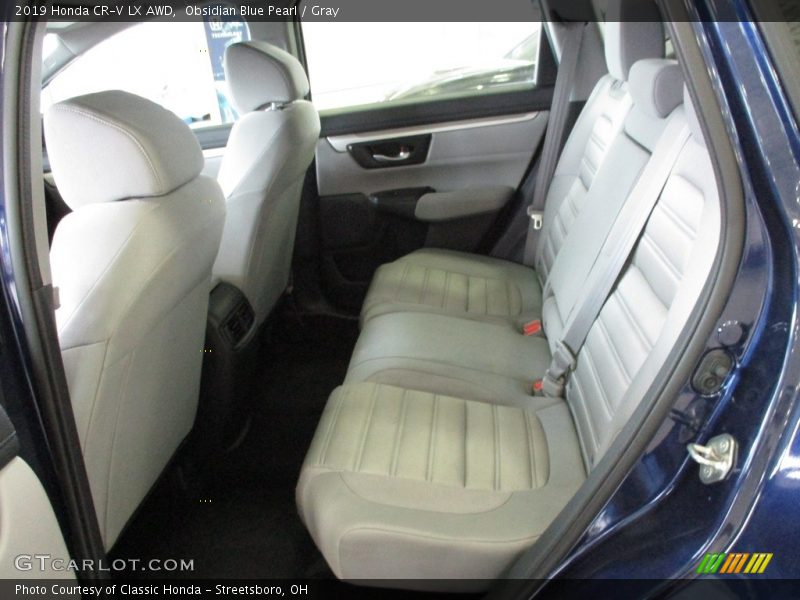 Obsidian Blue Pearl / Gray 2019 Honda CR-V LX AWD