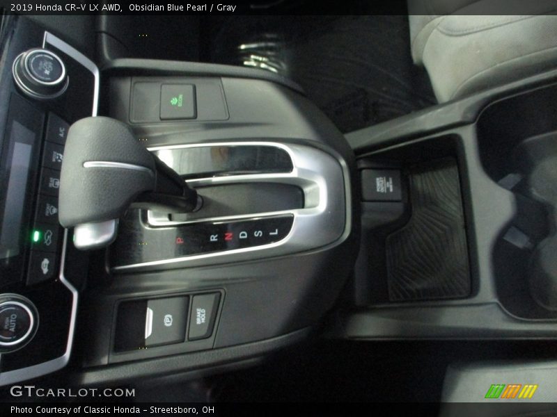 Obsidian Blue Pearl / Gray 2019 Honda CR-V LX AWD