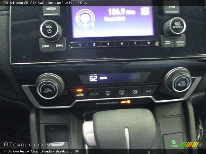 Obsidian Blue Pearl / Gray 2019 Honda CR-V LX AWD