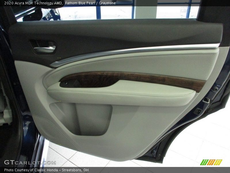 Fathom Blue Pearl / Graystone 2020 Acura MDX Technology AWD