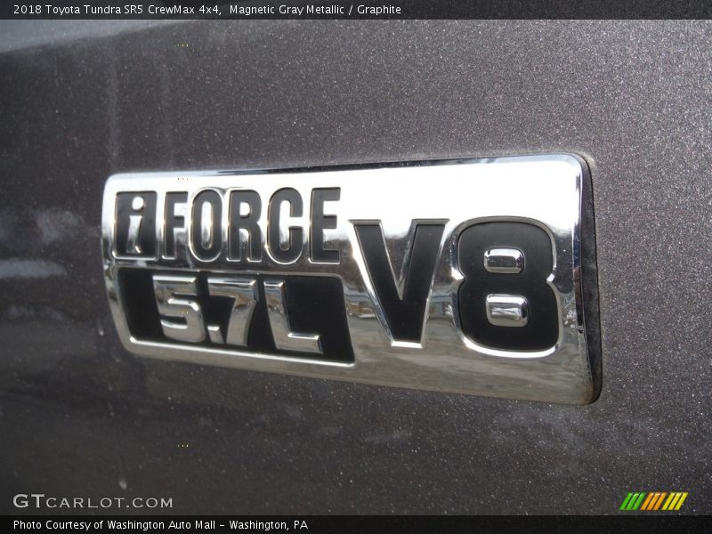 Magnetic Gray Metallic / Graphite 2018 Toyota Tundra SR5 CrewMax 4x4