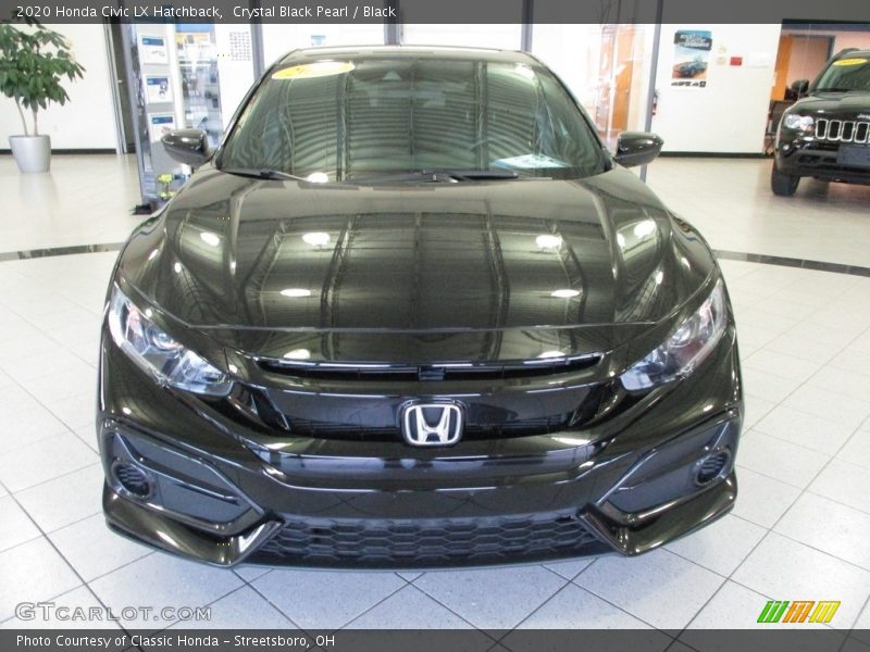 Crystal Black Pearl / Black 2020 Honda Civic LX Hatchback