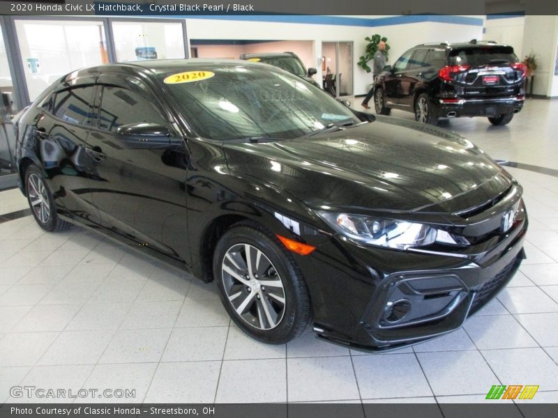 Crystal Black Pearl / Black 2020 Honda Civic LX Hatchback