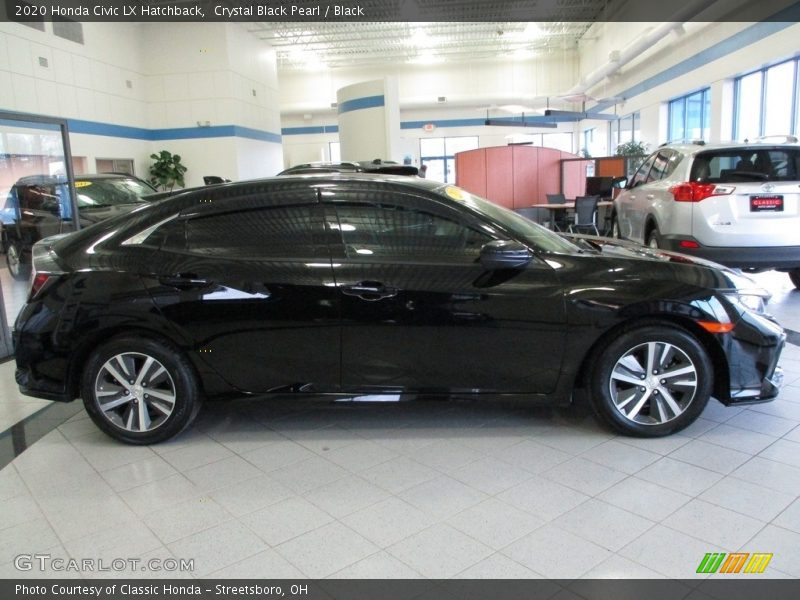 Crystal Black Pearl / Black 2020 Honda Civic LX Hatchback