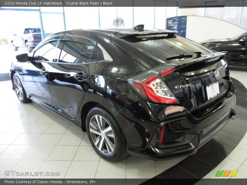 Crystal Black Pearl / Black 2020 Honda Civic LX Hatchback