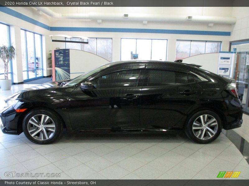 Crystal Black Pearl / Black 2020 Honda Civic LX Hatchback