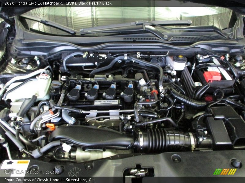 Crystal Black Pearl / Black 2020 Honda Civic LX Hatchback