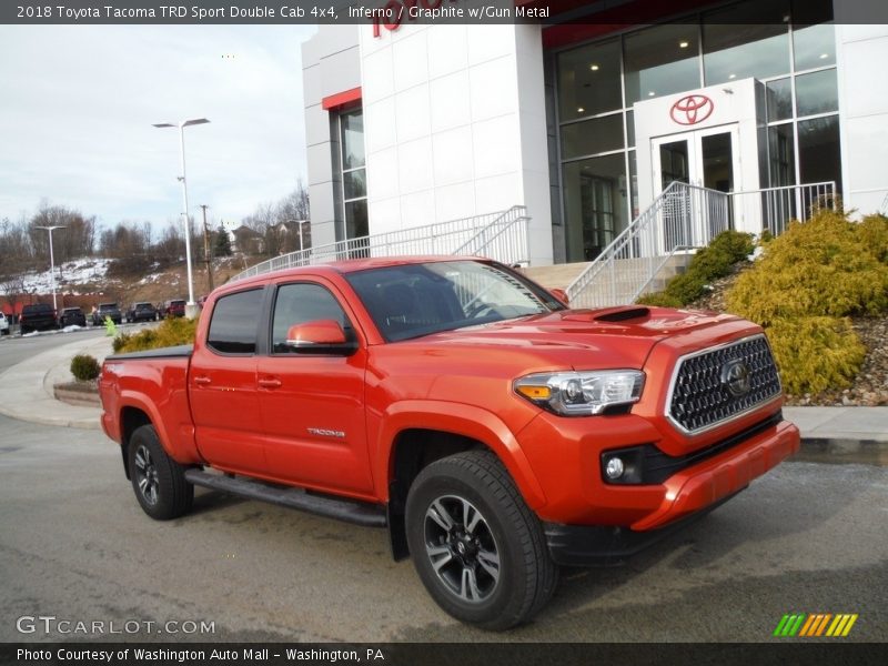Inferno / Graphite w/Gun Metal 2018 Toyota Tacoma TRD Sport Double Cab 4x4