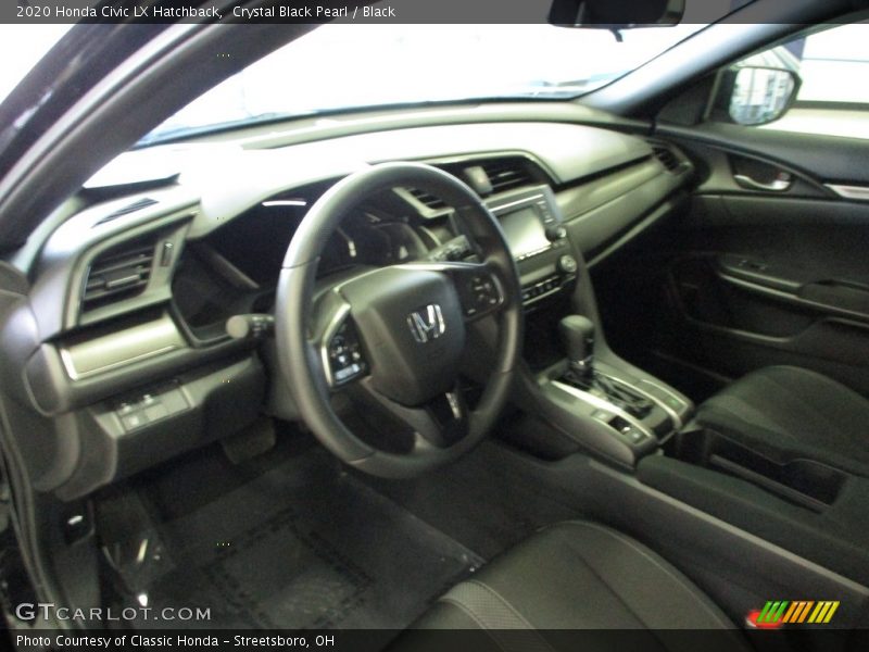 Crystal Black Pearl / Black 2020 Honda Civic LX Hatchback