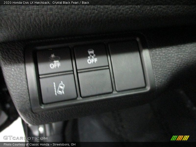 Crystal Black Pearl / Black 2020 Honda Civic LX Hatchback