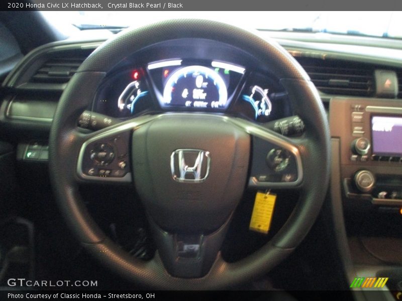 Crystal Black Pearl / Black 2020 Honda Civic LX Hatchback