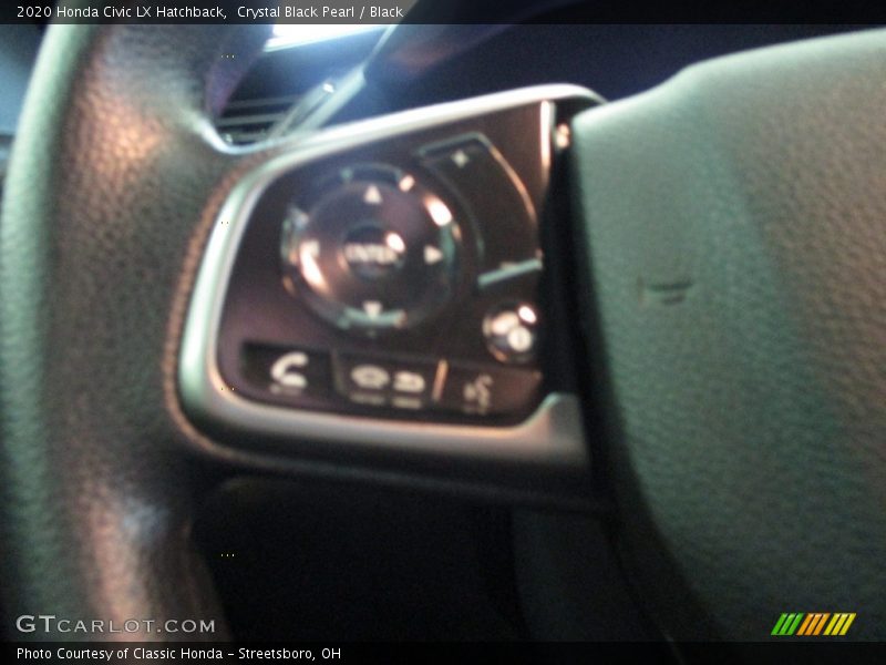 Crystal Black Pearl / Black 2020 Honda Civic LX Hatchback