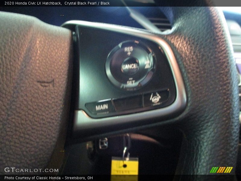 Crystal Black Pearl / Black 2020 Honda Civic LX Hatchback