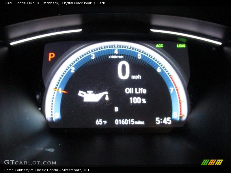 Crystal Black Pearl / Black 2020 Honda Civic LX Hatchback